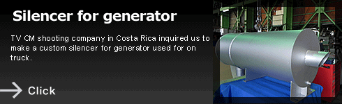 Silencer for generator