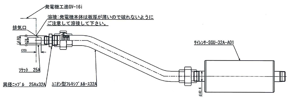 消音器取付事例